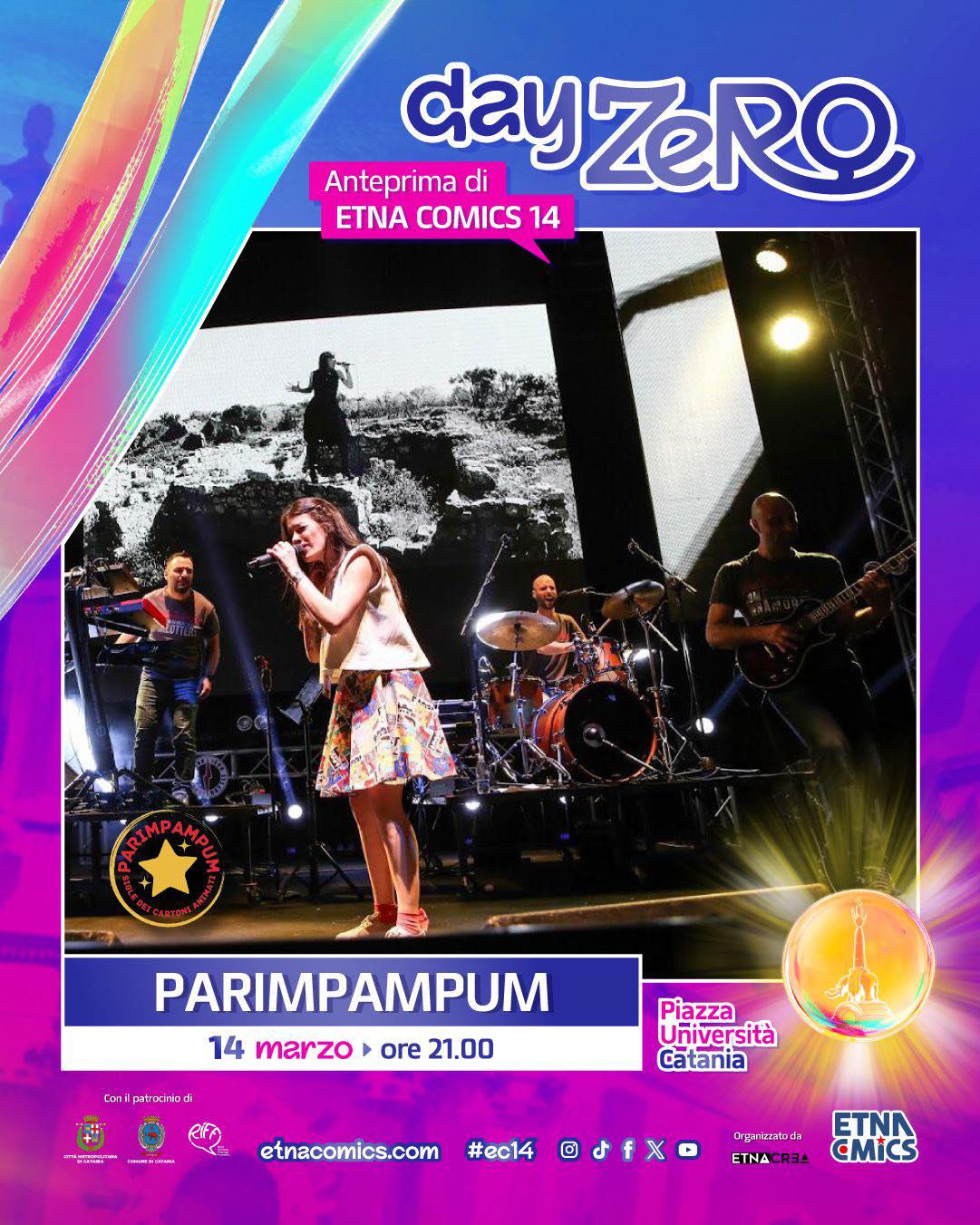 Parimpampum live al Day Zero di Etna Comics 2026 a Catania