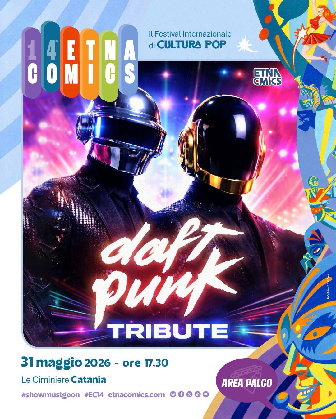 Daft Punk Tribute a Etna Comics 2026: il viaggio elettronico che non ti aspetti